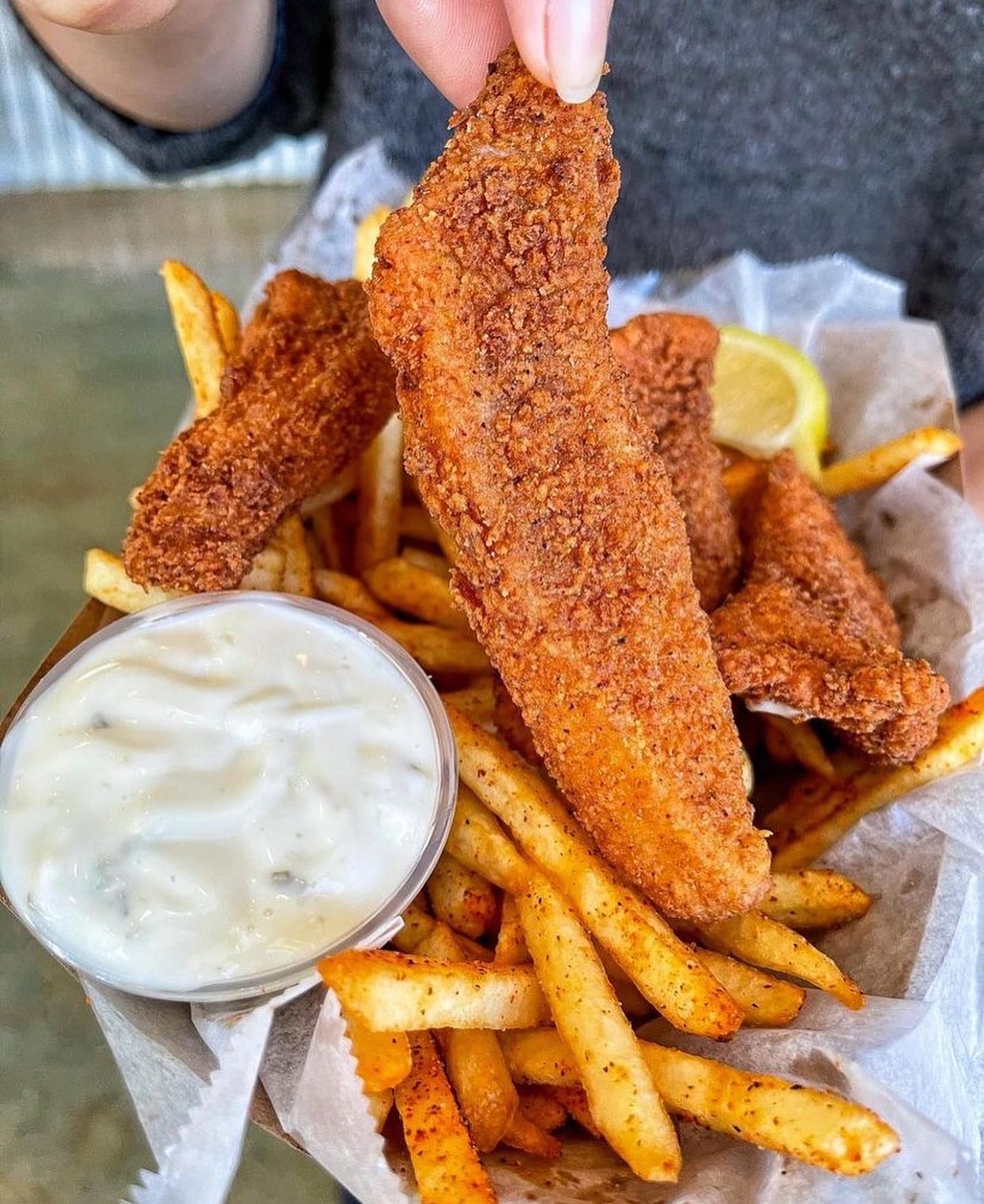 Honey BBQ chicken wings Cajun restaurant Canoga Park